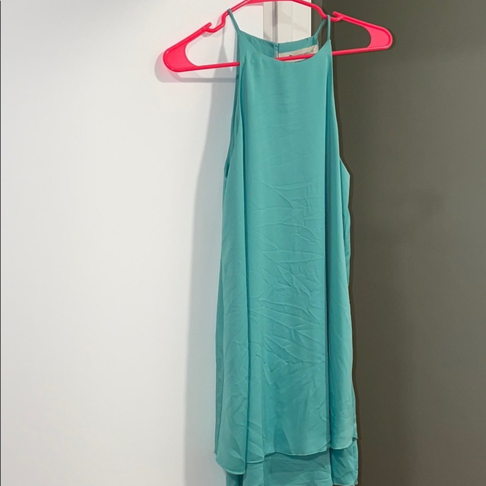 Mint green flowy dress